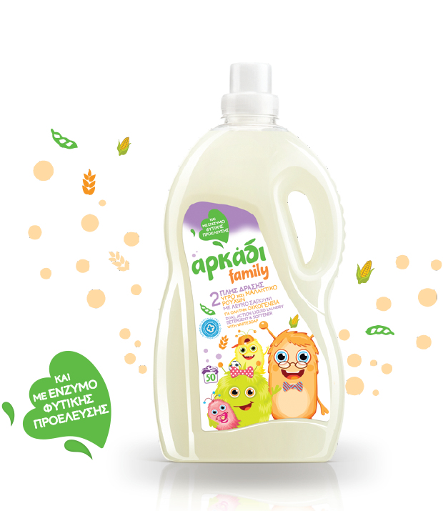 Arkadi Family double action liquid detergent hypo-allergenic